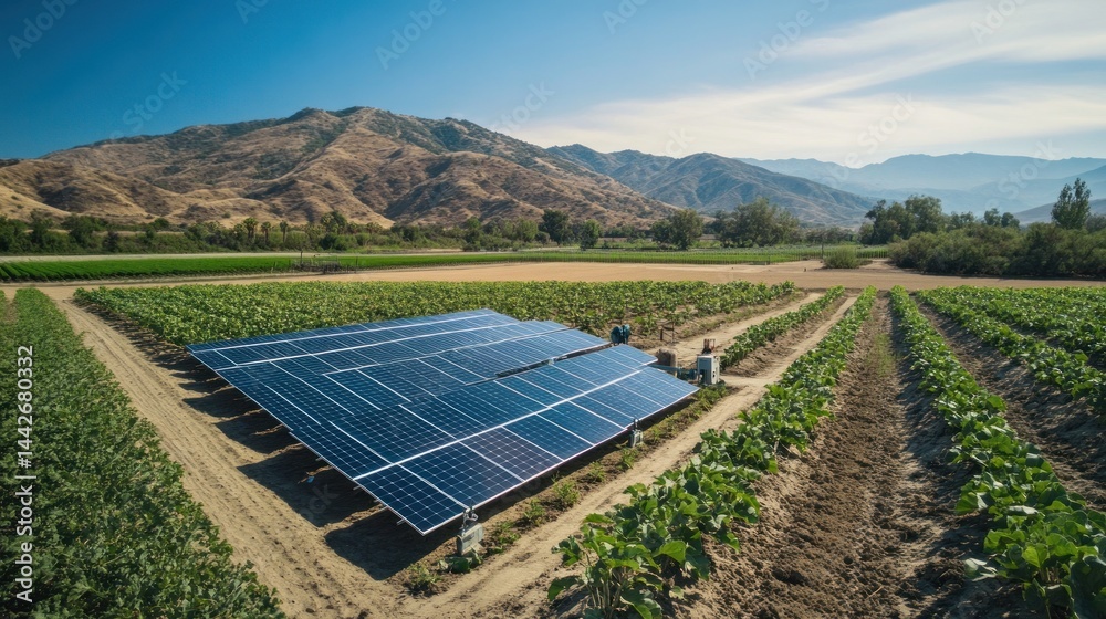 custom made wallpaper toronto digitalSolar panels installed in a farm field, powering sustainable agriculture