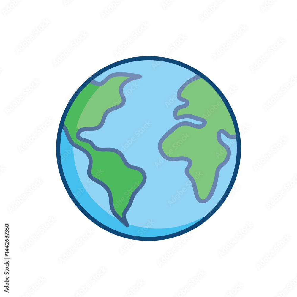 earth on white background for web and graphic design earth on white background for web and graphic design