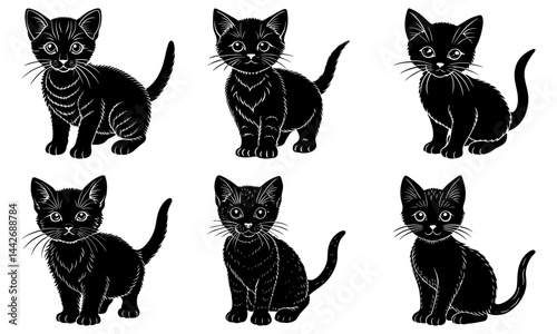 Kitten Silhouette vector
