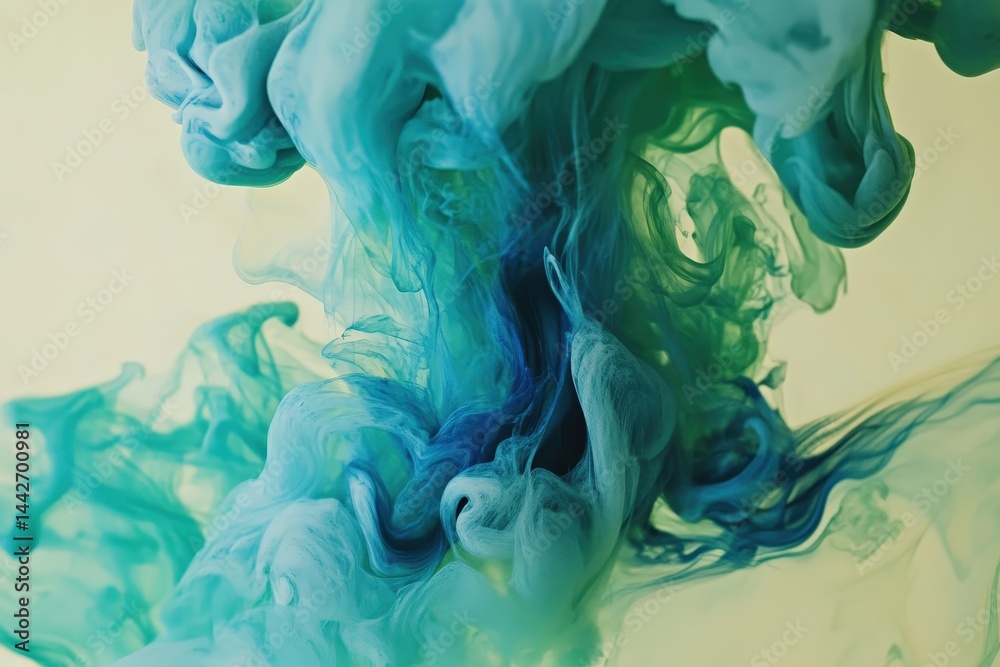 Fototapeta premium Vibrant swirling colors create an abstract fluid design.