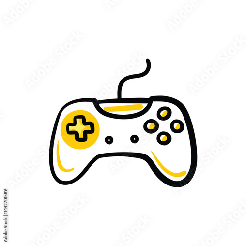 game controller on white background for web and graphic design