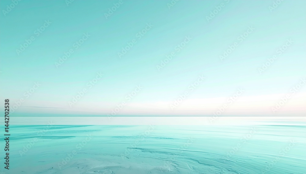 Fototapeta premium Serene ocean view tranquil seaside landscape photography minimalist aesthetic coastal atmosphere