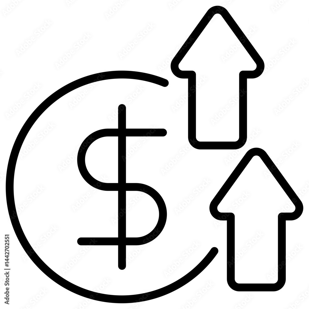 Surplus Outline Icon Surplus Outline Icon