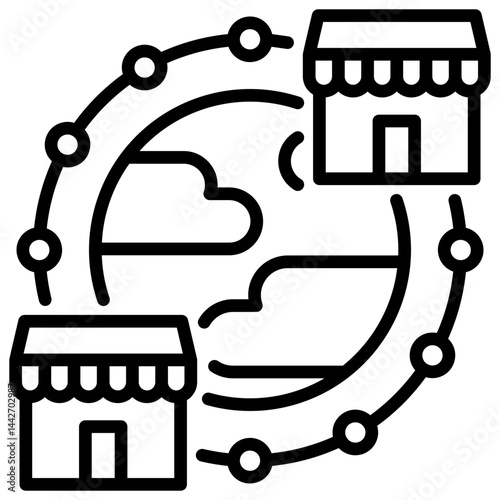 Duopoly Outline Icon
