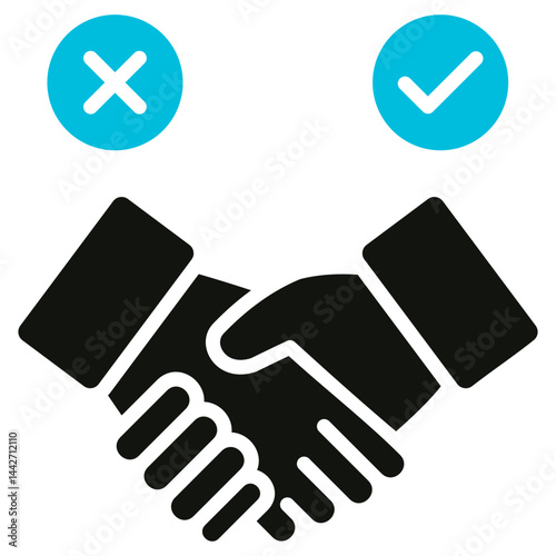 Collusion Glyph Blue Grey Icon