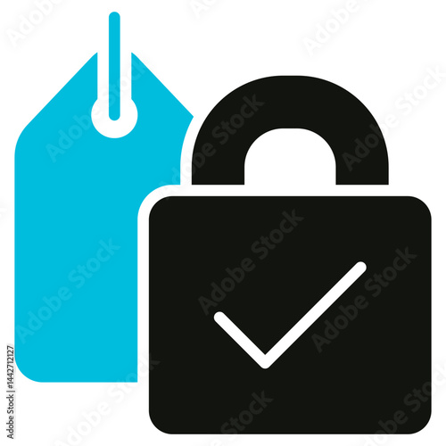 Price Fixing Glyph Blue Grey Icon