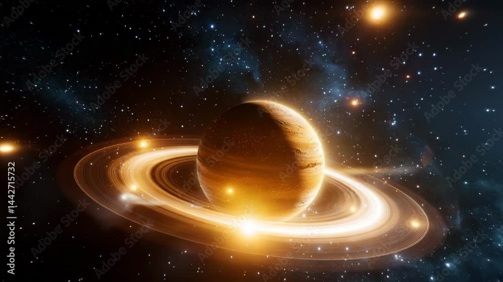 Stunning Jupiter Surrounded by Cosmic Dusters and Brilliant Stars