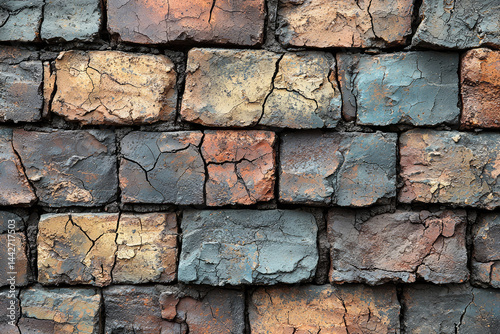 Rustic Weathered Brick Wall Texture