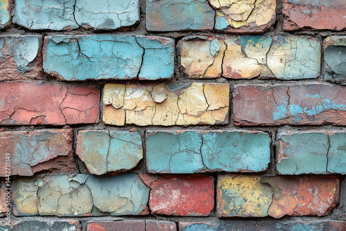 Rustic Weathered Brick Wall Texture