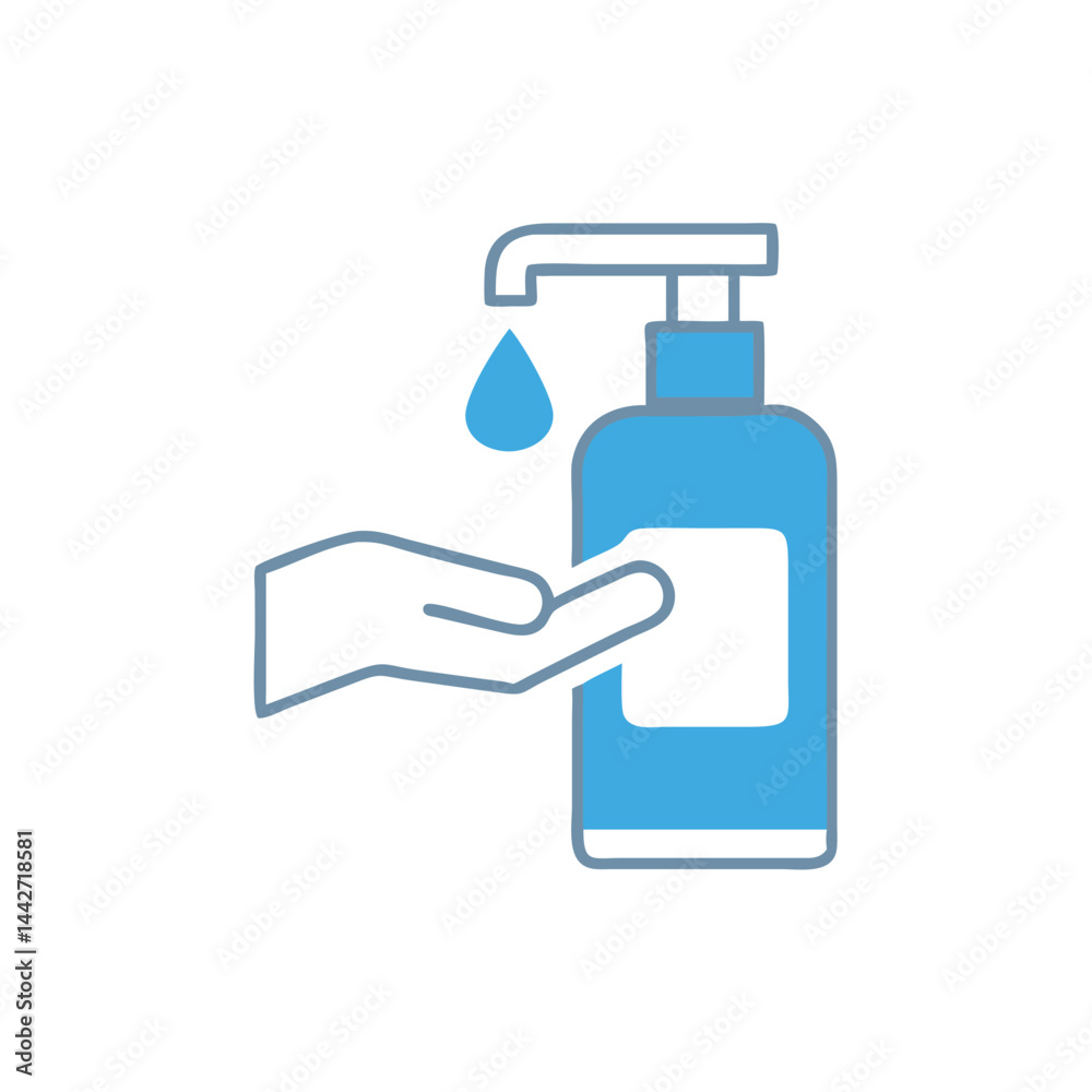 hand soap dispenser on white background for web and graphic design hand soap dispenser on white background for web and graphic design