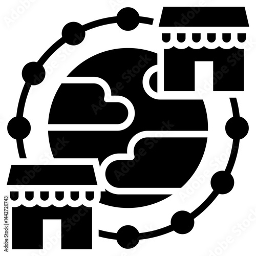 Duopoly Glyph Icon