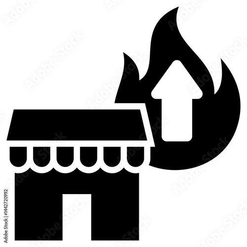 Market Power Glyph Icon