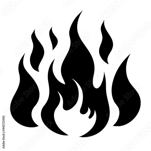 fire flames set