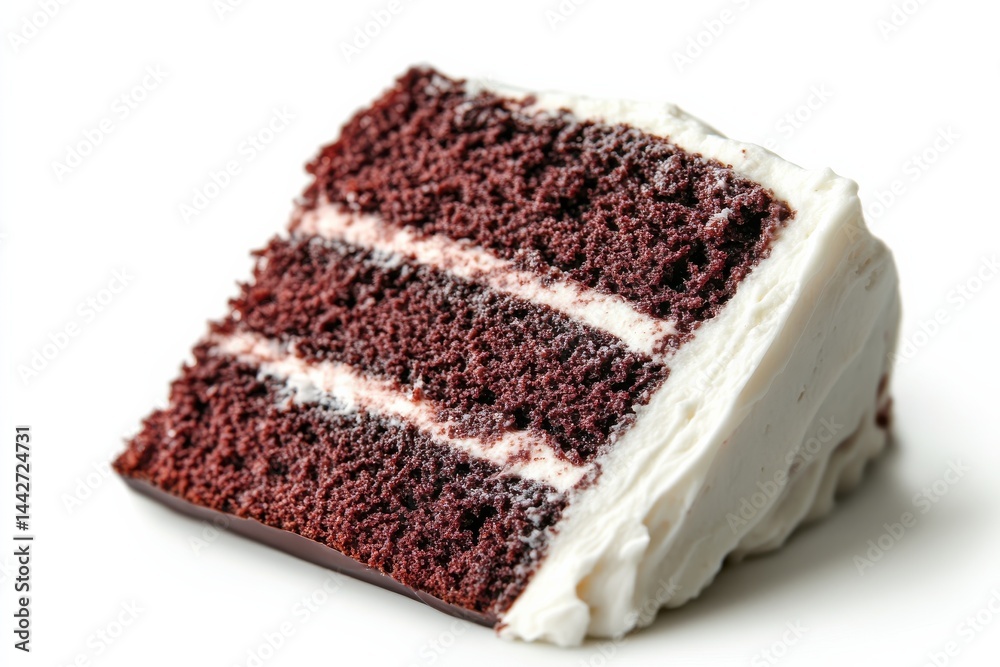 Cake slice with white icing Cake slice with white icing