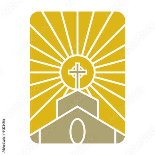Church symbol logo design