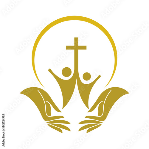 Church symbol logo design