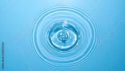 Ripple effect water droplet impact in calm environment nature photography aesthetic serenity