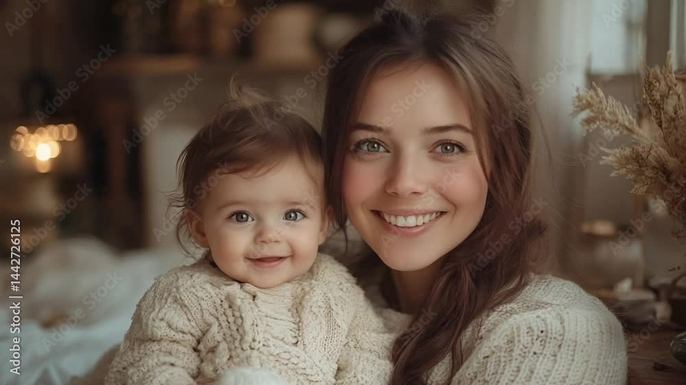 A tender moment of a mother and child sharing a warm embrace, radiating love and affection. Their close bond is evident through their gentle smiles and intimate connection A tender moment of a mother and child sharing a warm embrace, radiating love and affection. Their close bond is evident through their gentle smiles and intimate connection