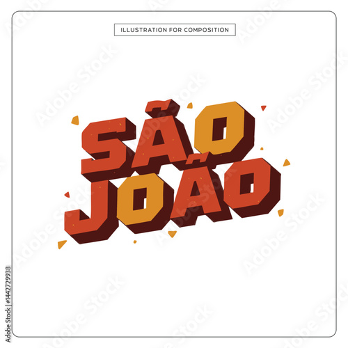 Lettering São João para composição