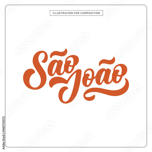 Lettering São João para composição