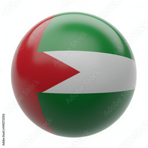 Algerian and South African flag spheres isolated
Isolated 3D flag spheres of Algeria and South Africa
