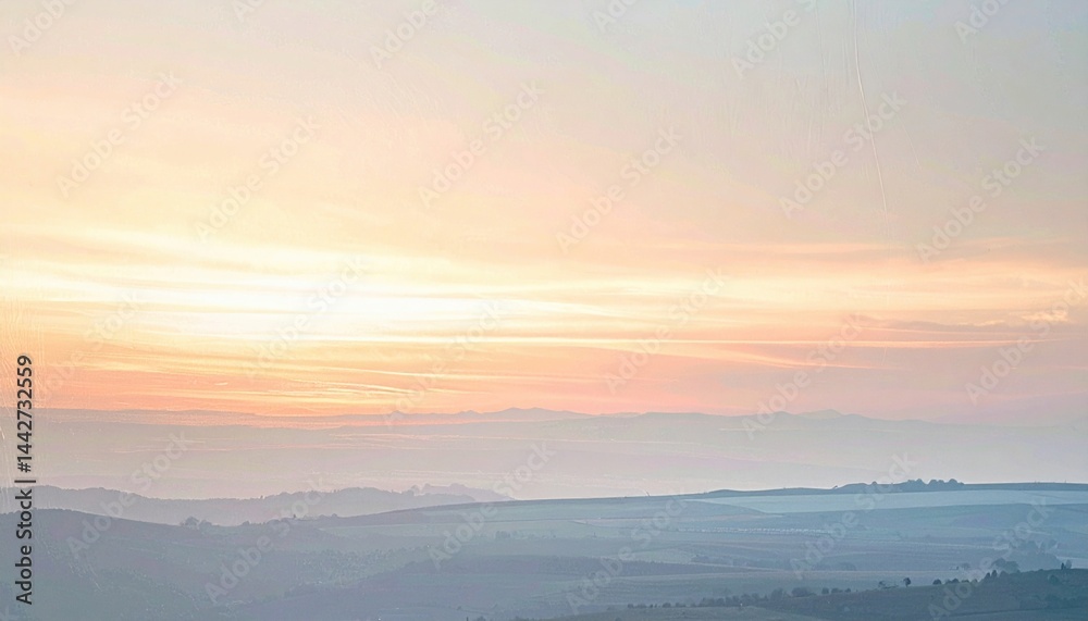 Breathtaking sunrise over rolling hills nature landscape tranquil environment panoramic view serene aesthetic Breathtaking sunrise over rolling hills nature landscape tranquil environment panoramic view serene aesthetic