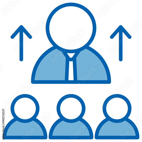 Dominance Blue White Icon