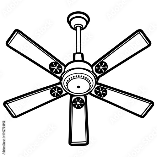 illustration of fan