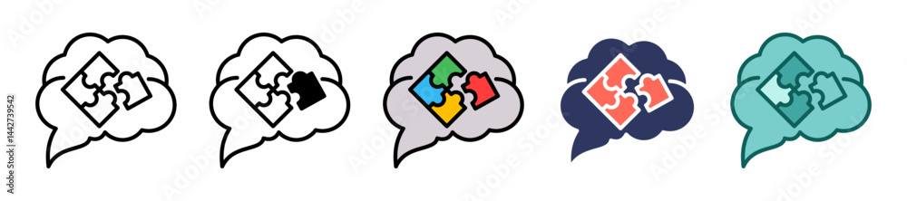 Logical Thinking multiple icon Logical Thinking multiple icon