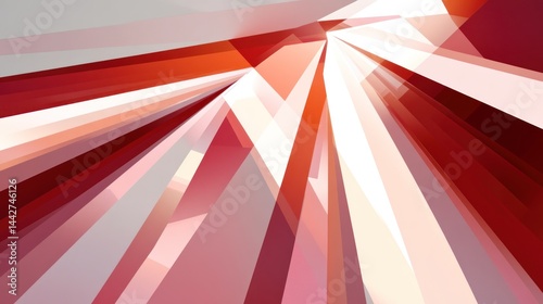Wallpaper Mural Dynamic abstract design with radiating geometric shapes. Torontodigital.ca