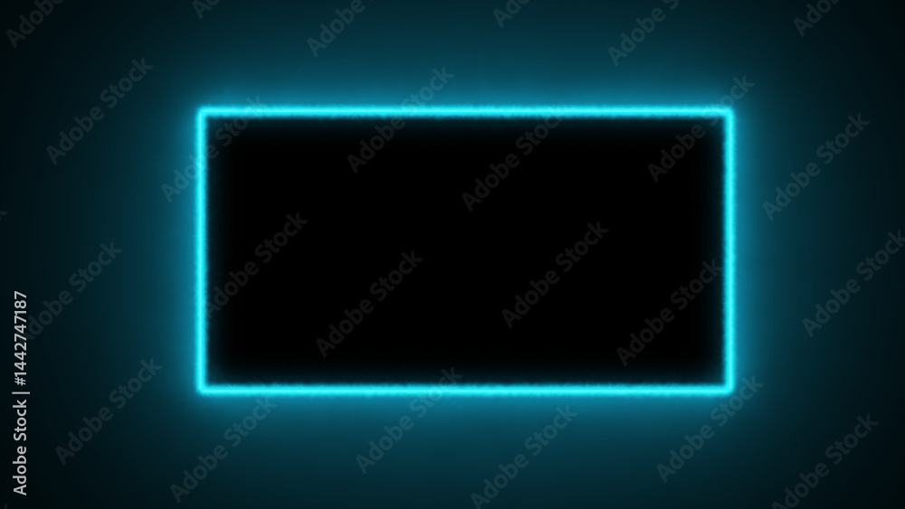 Abstract neon line picture frame background, Rectangular Fire effect Animation. Fire Flame Gradually Appearing in A rectangle Frame Abstract neon line picture frame background, Rectangular Fire effect Animation. Fire Flame Gradually Appearing in A rectangle Frame