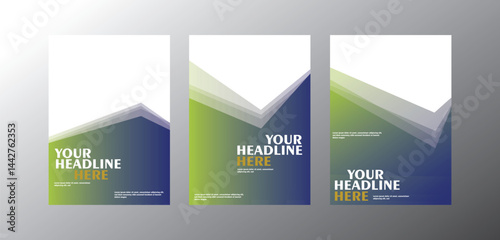 Stylish and editable book cover template featuring colorful geometric designs. size book cover template for annual report, magazine, booklet, proposal, brochure, poster