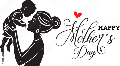 Latina Mom Silhouette Vector Collection for Mother's Day icon