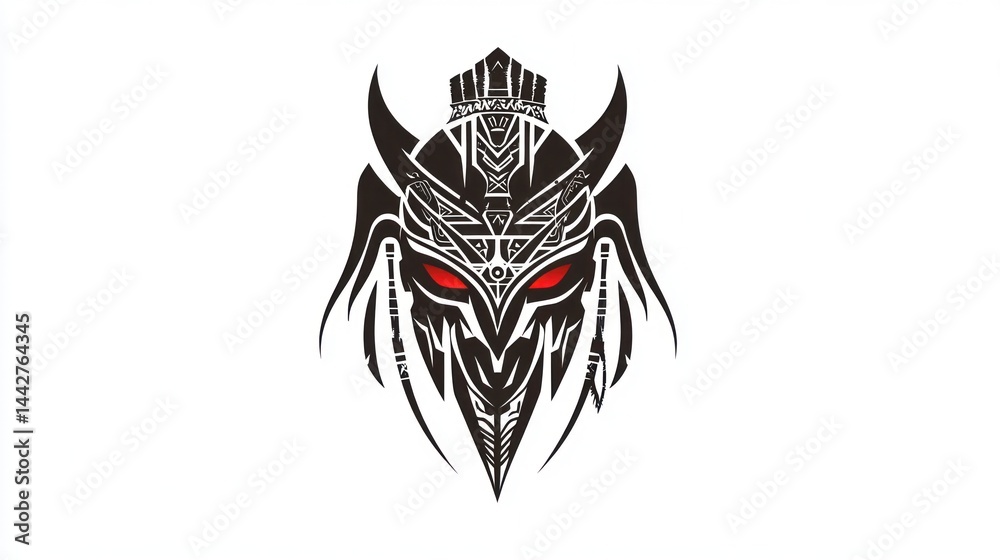 Obraz premium Tribal Mask Graphic Design