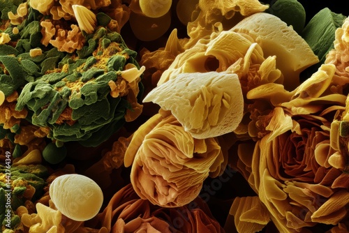 Microscopic view of pollen ...