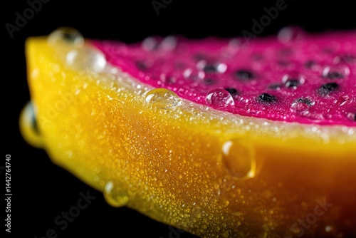 Close-up of a vibrant pink ...