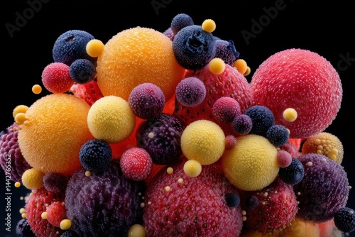 Colorful assortment of vibr...