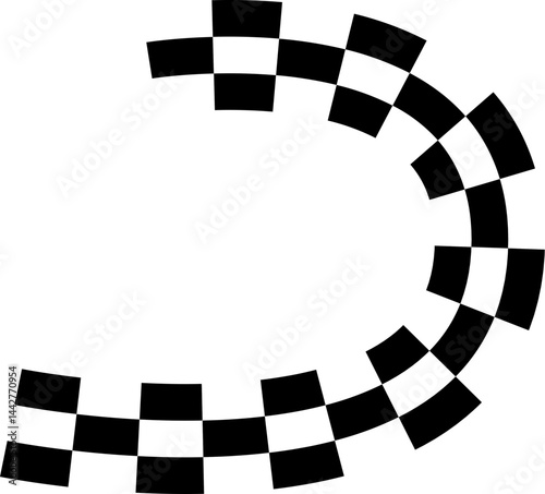 black and white checker board