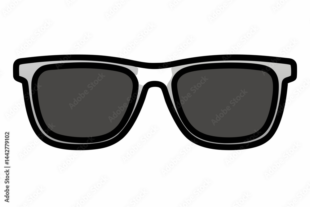 Fototapeta premium Minimalist stylish sunglasses vector art