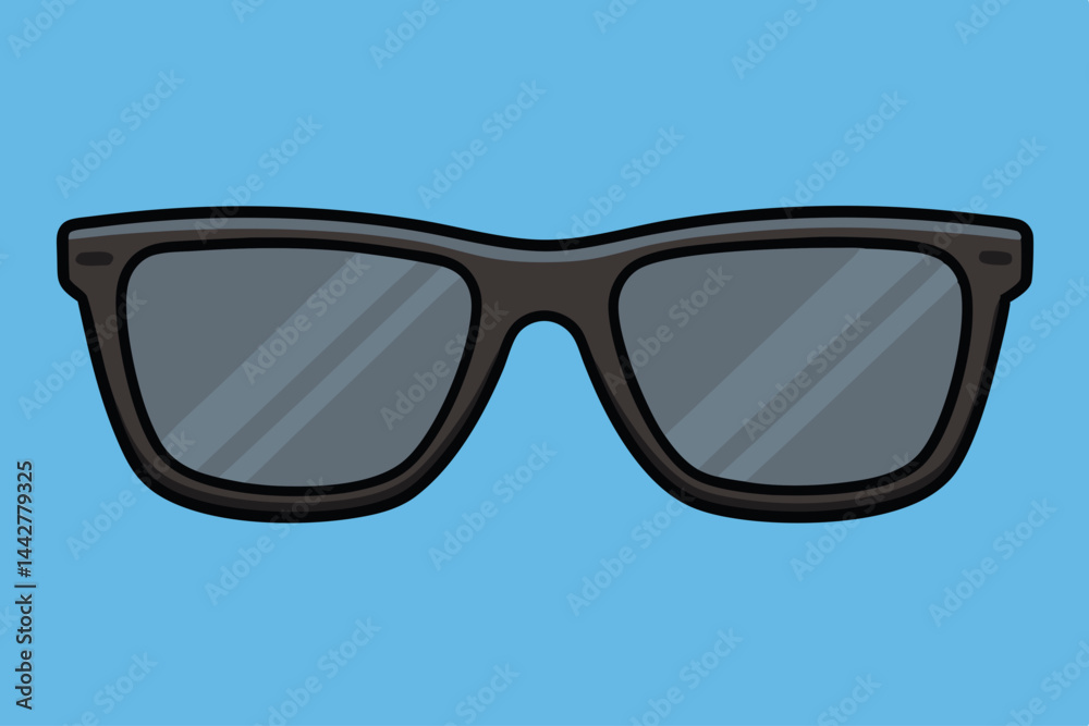 Fototapeta premium Minimalist stylish sunglasses vector art