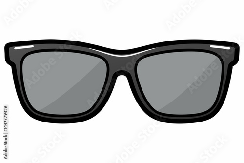 Minimalist stylish sunglasses vector art