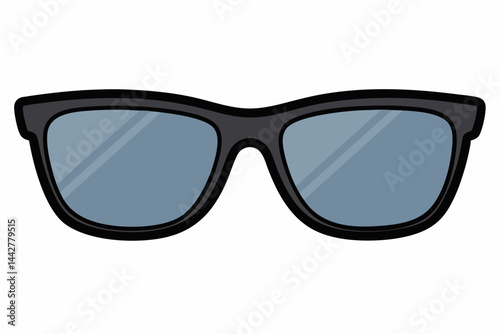 Minimalist stylish sunglasses vector art