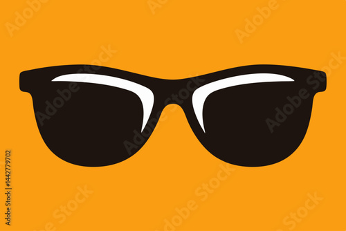 Minimalist stylish sunglasses vector art