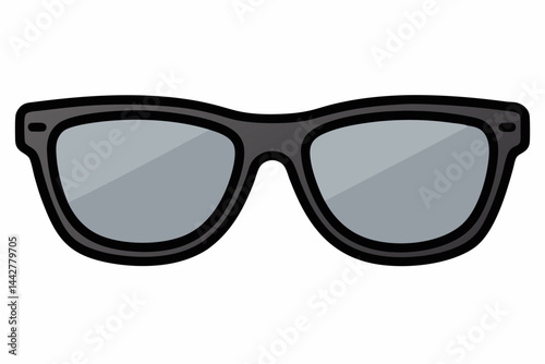 Minimalist stylish sunglasses vector art