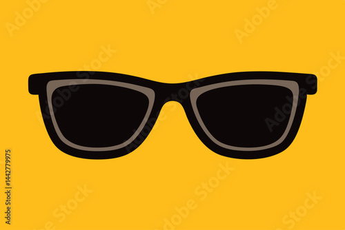 Minimalist stylish sunglasses vector art