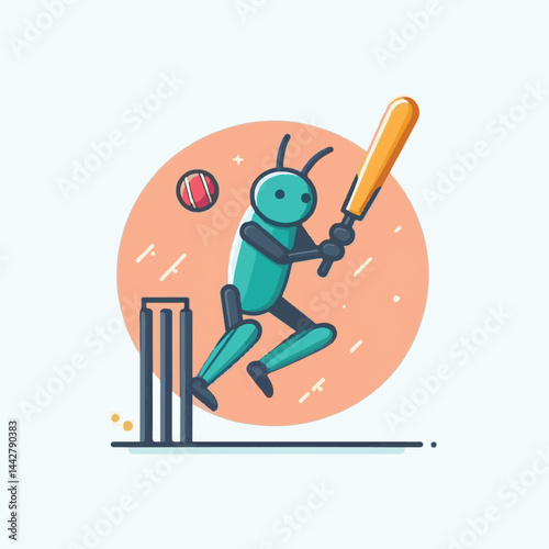 competition, game, player, match, background, team, tournament, championship, play, cricketer, cricket, sportsman, bat, sport, ball, vector, batsman, stadium, champion, illustration, action, design, a