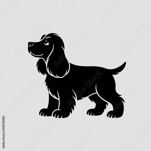 black silhouette of a depicting