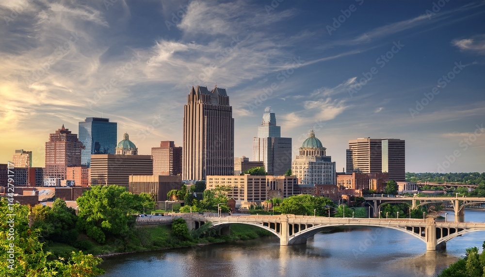 Fototapeta premium st paul minnesota skyline