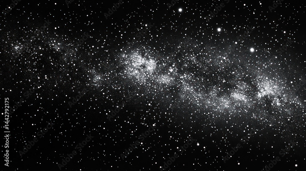 Obraz premium Night sky with galaxy