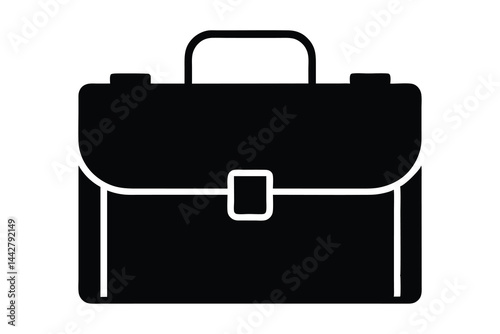 Briefcase vector, briefcase symbol, briefcase vector icon isolated on white background
